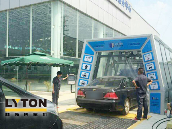 提升保險理賠增值服務!交通事故處理中心采購配置林頓fx11系列隧道式電腦洗車機