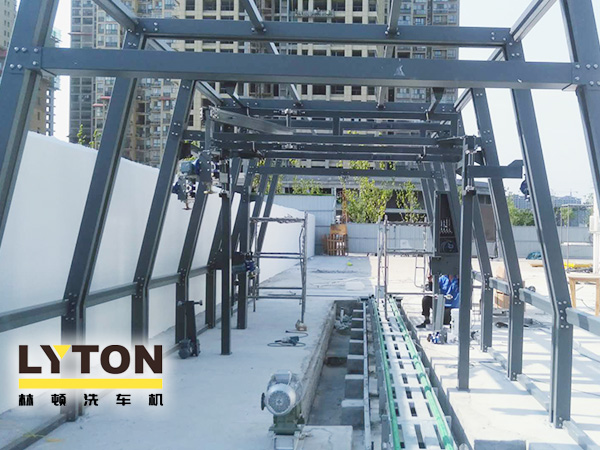 豫州腹地、梁祝之鄉(xiāng)駐馬店-中海石化FX11電腦洗車機設(shè)備安裝及基礎(chǔ)施工掠影