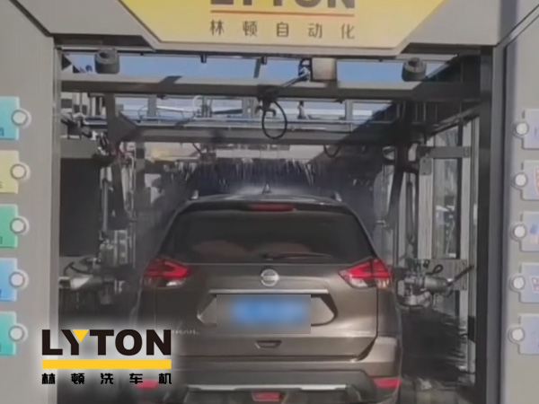 江南古鎮周莊網紅打卡加油站全自動洗車機安裝完工！現調試洗車！